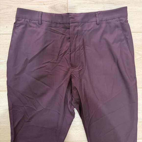 Perry Ellis Portfolio Very Slim Burgundy 36x32 - Picture 5 of 12